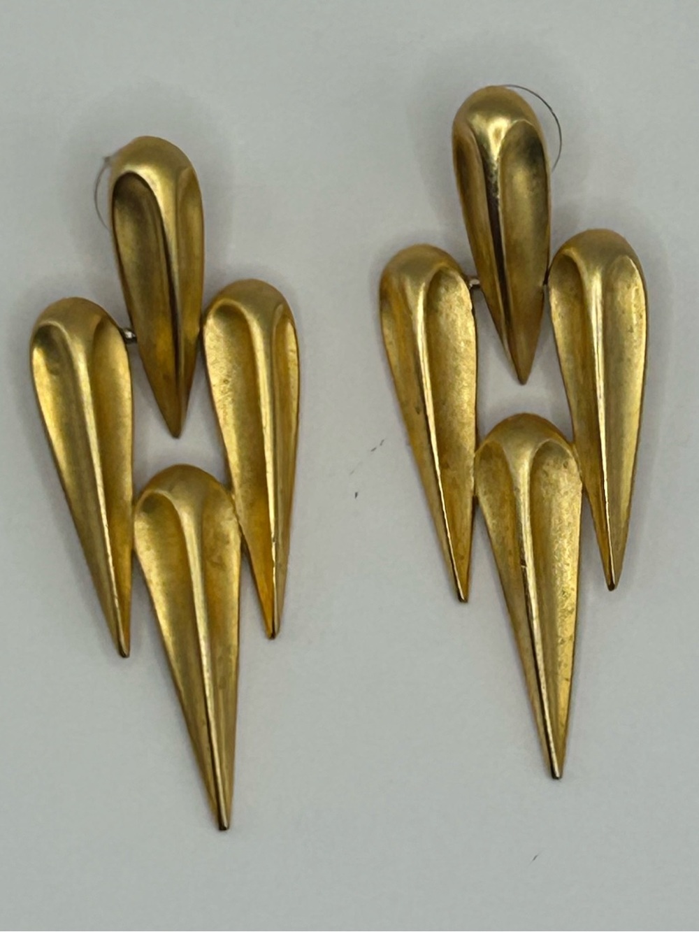 Park Lane Gold Abstract Vintage Earrings